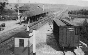 The Maine Central Railroad first came to Belgrade in 1849, allowing farmers to ship their products to market and making Belgrade’s lakes a tourist destination.