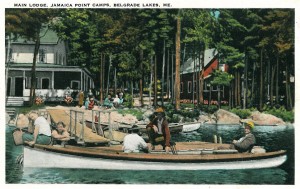 Jamaica Point Camps on Great Pond in its heyday as a tourist attraction.