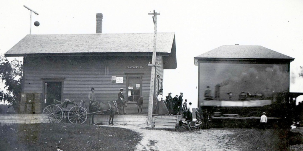 The first railroad station at Lakeside in No. Belgrade came in 1849.